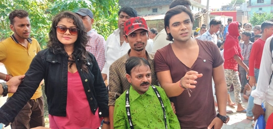 Shooting In Progress Of  Film Dildar Se Dil Lagal  In Gorakhpur