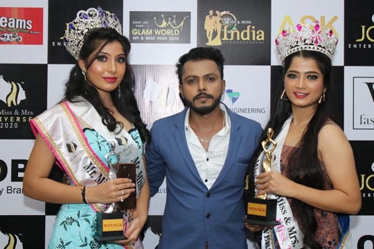 Miss Samiksha Bhosle  Winner Of Prestigious Award  Miss Universe 2020 An Pageant By Sandy Joil