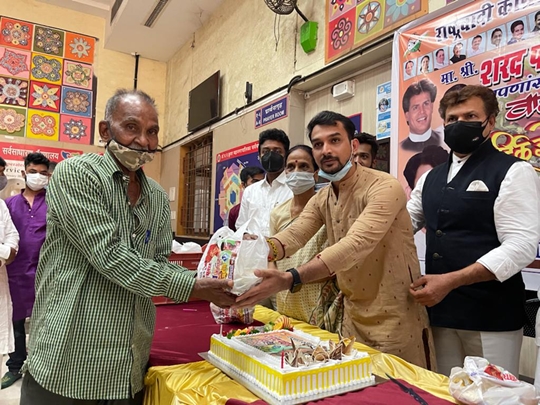 Rajiv Sharma & Shoaib Hassan Organised Blood Donation Camp & Distributed Fruits on the occasion of Shri Sharad Pawar’s Birthday