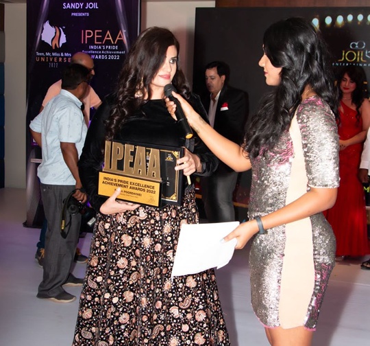 Chef Mona Poordaryaei Honoured With IPEAA Awards  2022 In Pune