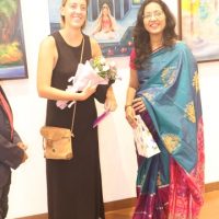 The Exhibition of Famous Painter Sarika Banka’s paintings SATV Inaugurated at Nehru Center Mumbai