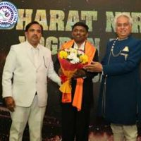 From USA, Eminent Scientist His Eminence Prof. Dr. Madhu Krishan  & Her Excellency Amb. Dr. Daljeet Kaur Of AUGP & UNUGP USA, Felicitated Awards To Nation Builders (Bharath Nirmaan Yogdaan Award)  To Commemorate 75th Republic Day Of India