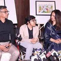 Manushi Chillar Graces The Painting Exhibition Of Ayaan, A 13 Year Old UNESCO Award Winning Artist Who Is Ongoing Battle With Duchenne Muscular Dystrophy (DMD).