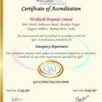 Wockhardt Hospitals Nagpur Awarded For Emergency Department The Prestigious Quality And Accreditation Institute’s – ER Accreditation